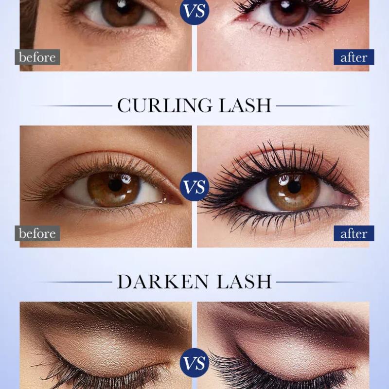 8 г Тушь для ресниц, придающая объем и подкручивание, трехмерная, стойкая, водостойкая и потостойкая