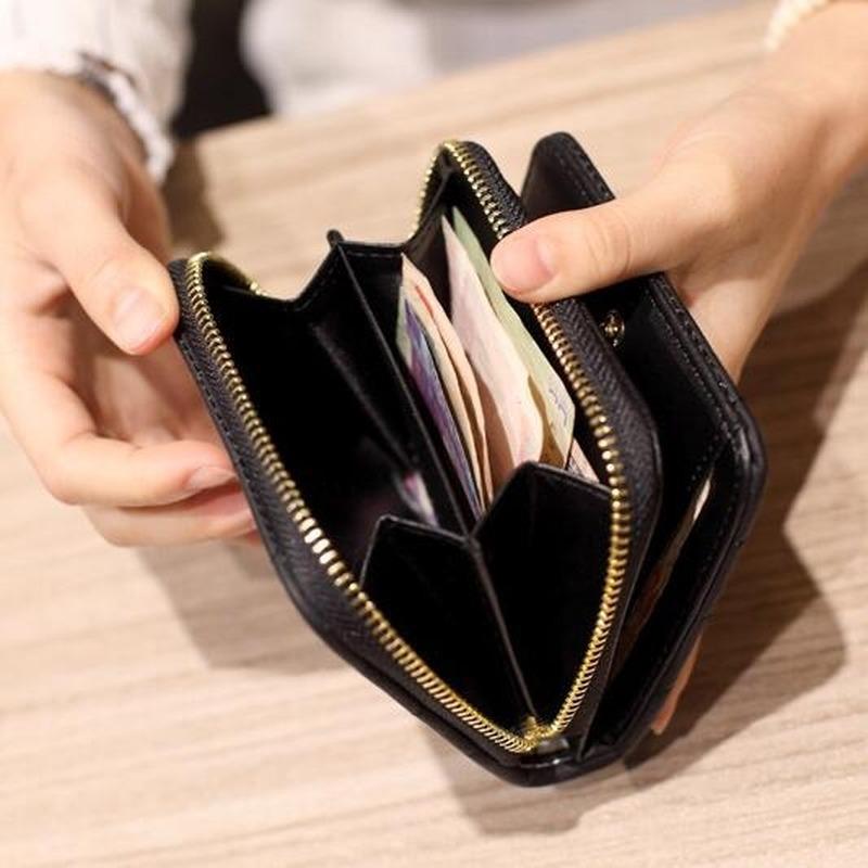 Женские короткие кошельки из искусственной кожи, женский клетчатый кошелек из нубука с отделением для карт, роскошный брендовый женский маленький кошелек на молнии с портмоне для монет