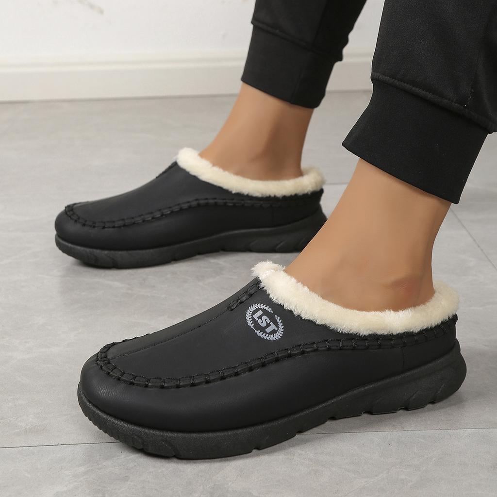 Popular Autumn and Winter Mao Mao Cotton Slippers Home Hole Shoes Couple Cotton Slippers Direct Sales