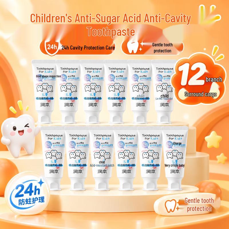 RUNBEN Kids Anti-Cavity Color-Changing Toothpaste