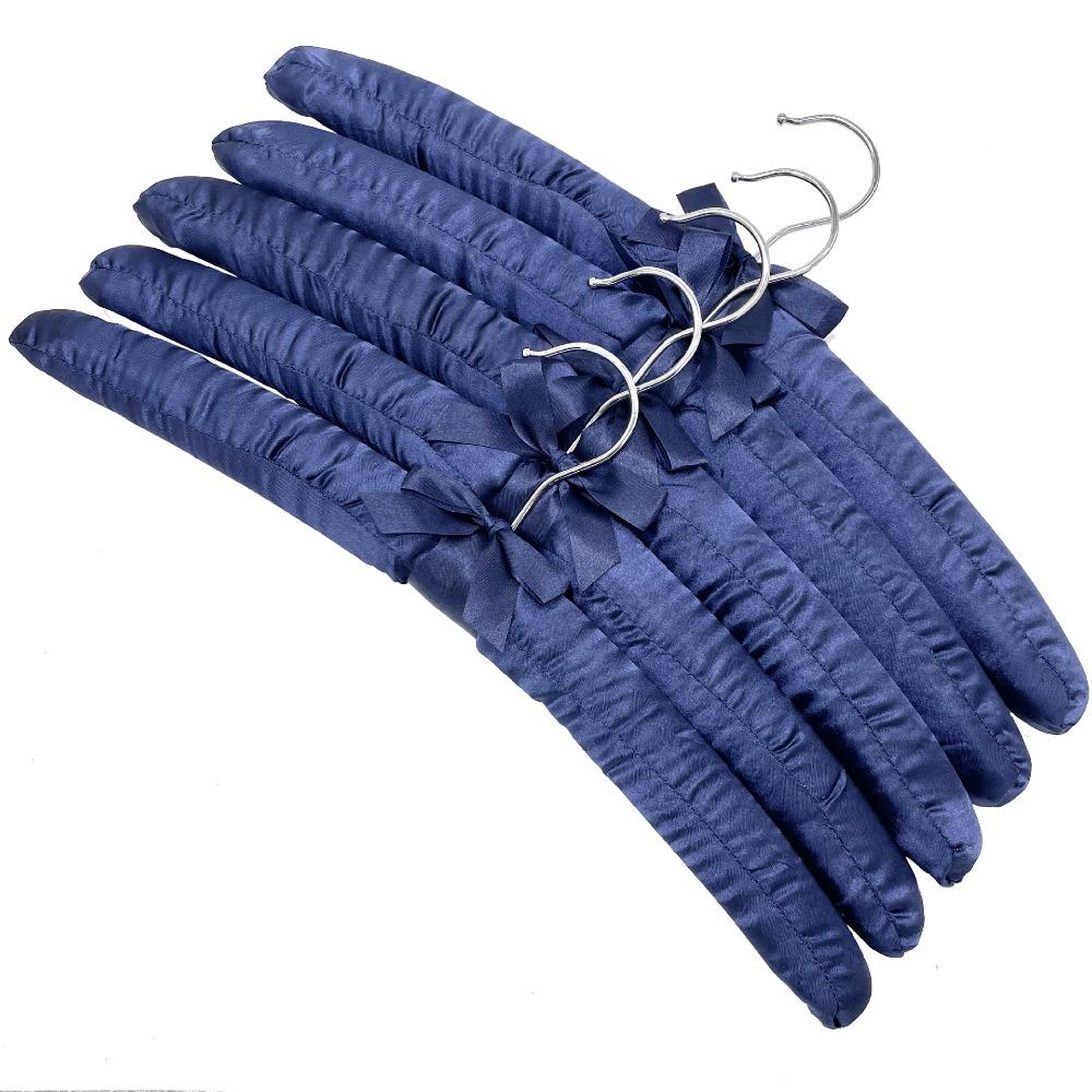 Сатиновая мягкая вешалка для одежды, обтянутая шелком, стойка для пальто и пиджаков, вешалка для демонстрации в магазине