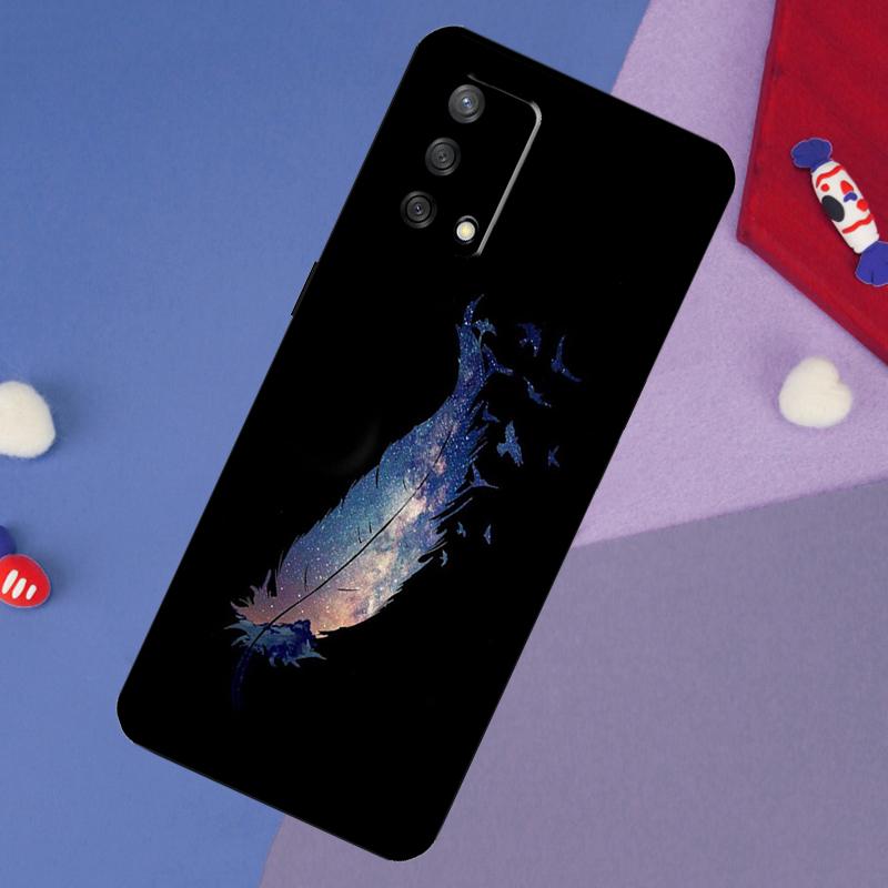 Чехол-перо для Oppo A78 A18 A38 A74 A94 A54 A58 A98 A80 A60 A40 A96 A76 A16 A15 A17 A57 A5 A6 Pro
