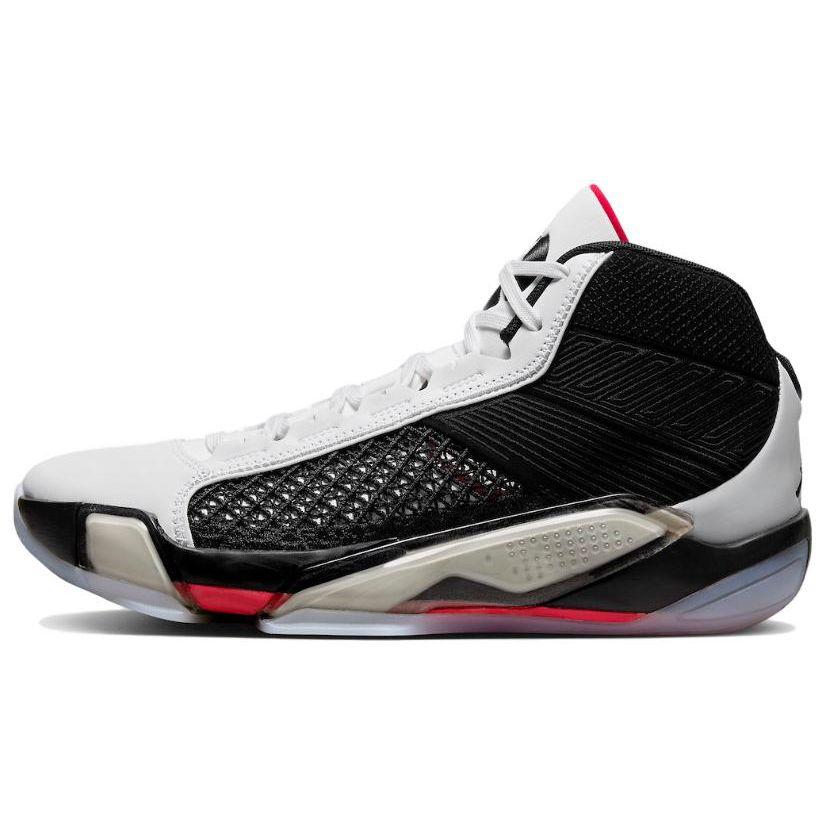 Air Jordan 38 Fundamental Men Sneakers White Black Siren-Red DZ3356-106