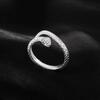 Кольцо Xiangxu Silver Spirit Snake - Регулируемый и изысканный нишевый дизайн для женщин.