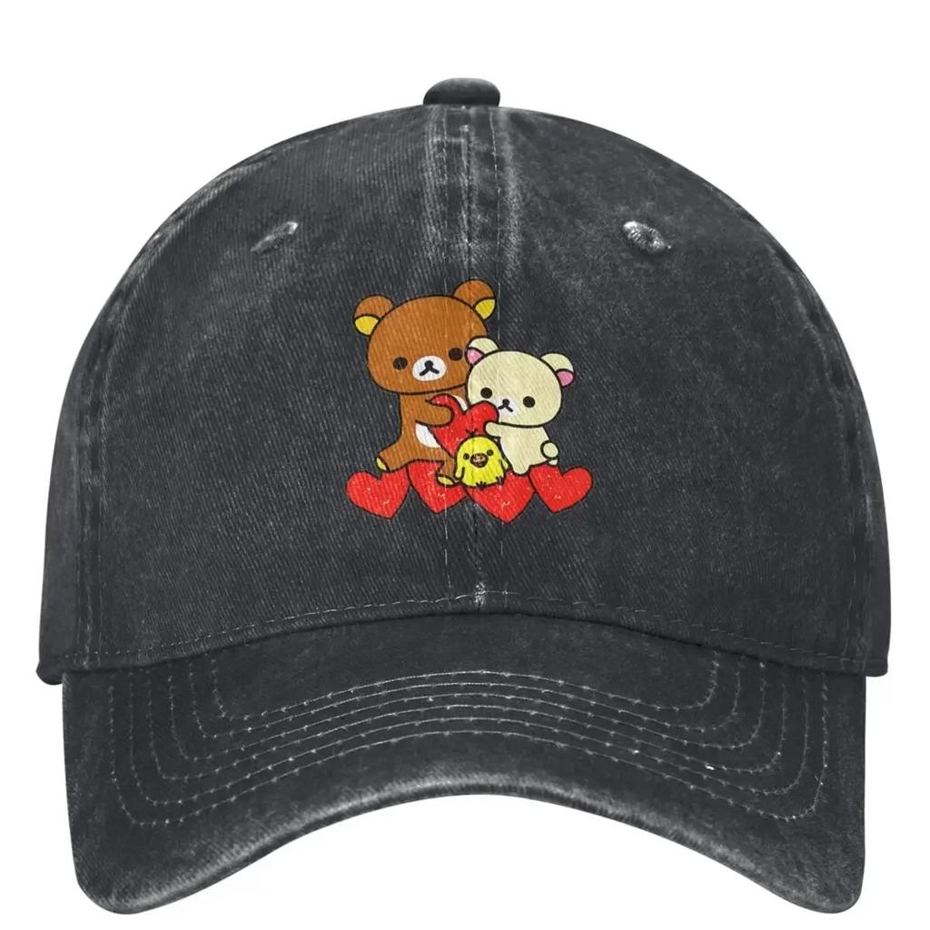 Rilakkuma Love With Friend Baseball Cap Men Women Designer Hip Hop Hats Summer Street Style Tennis Skate Baseball Caps