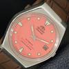 AUTOMATIC 46943 JAPAN MENS VINTAGE PEACH COLOR DIAL WATCH A701820-5 R207-a701820