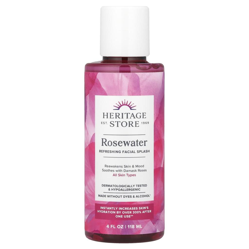 Rosewater, Refreshing Facial Splash, 118Ml(4Fl Oz)