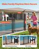 Pool Fence Gate, 1.2 x 0.75 m Inground Swimming Pool Fences Gate, Outdoor Security Fencing Door Kit with Self-Closing and Self-Locking Design, 352 gsm