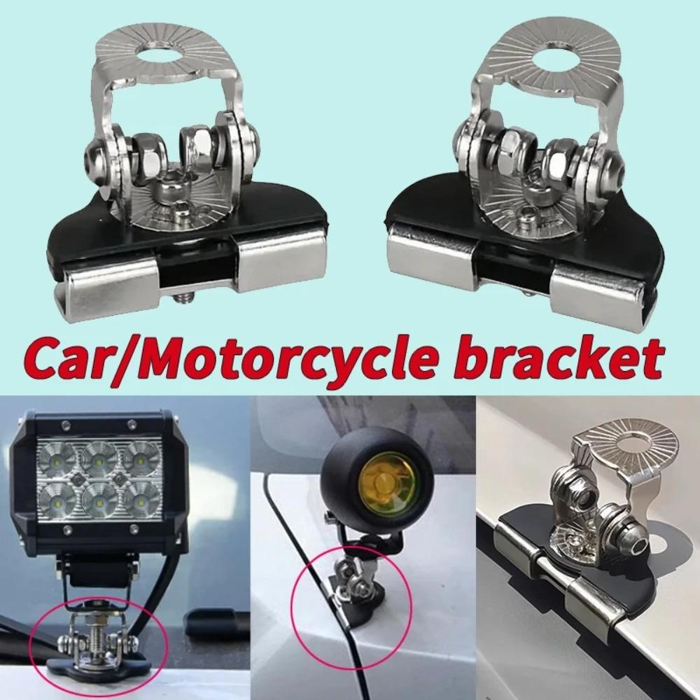 2Pcs Safety Cushioning Car Hood Light Bar Bracket Work Light Mount Bar LED Light Setup