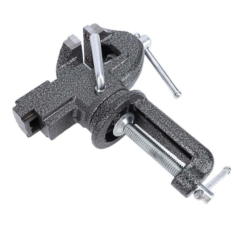 Универсальный настольный тиски для дома, зажим на верстаке, портативное поворотное основание на 360 градусов для деревообработки, черный