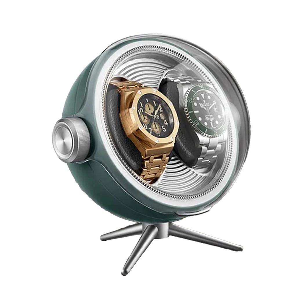 High End Silent Breathing Light Watch Winders Holder Open Lid Stop Run Anti Magnetic Extremely Watch Case Box Customized Logo