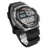 Casio Мировое время Цифровые мужские часы AE-1000W-1BV Черный/Серый металлик, Модель для зарубежного рынка [Параллельный импорт]