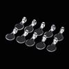 200Pcs 16*8Mm Acrylic Clear Jewelry Bails Diy Crafting Charm Hooks For Cabochons