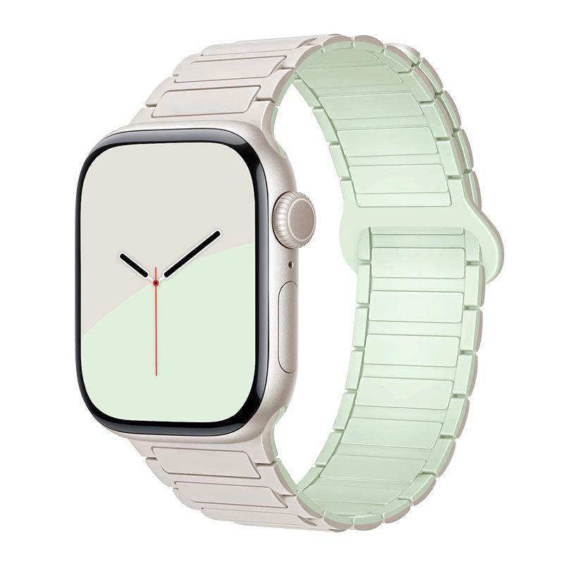 Современный силиконовый ремешок для Apple Watch Series 8/9 & S10 с магнитной застежкой