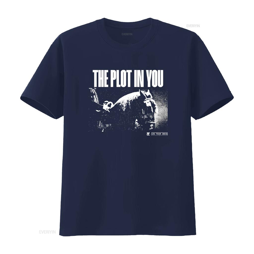 The Plot In You Fall 2024 Tour T Shirt Black S 5xl 1b0263 Vintage Washed Slightly Top For Everyday Wear Streetwear Casual Soft