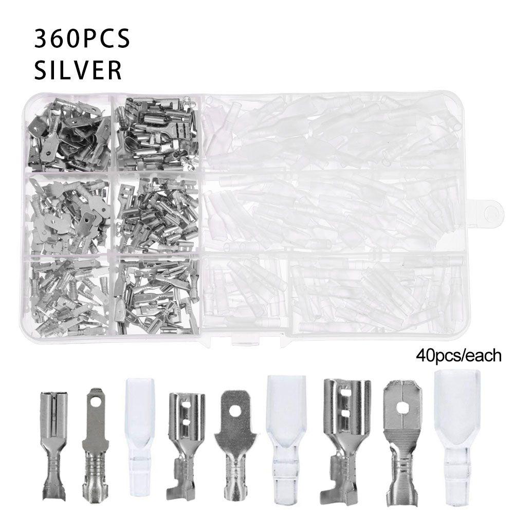 Kit Insulated Sheath Male Female Terminals Connector Insert Spade Plug Spring Wire Connectors