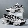 Thick-soled Large-size Sports and Leisure Men's Shoes Fly-woven Air Cushion Travel Shoes Running Shoes Men's Mesh Couple Shoes