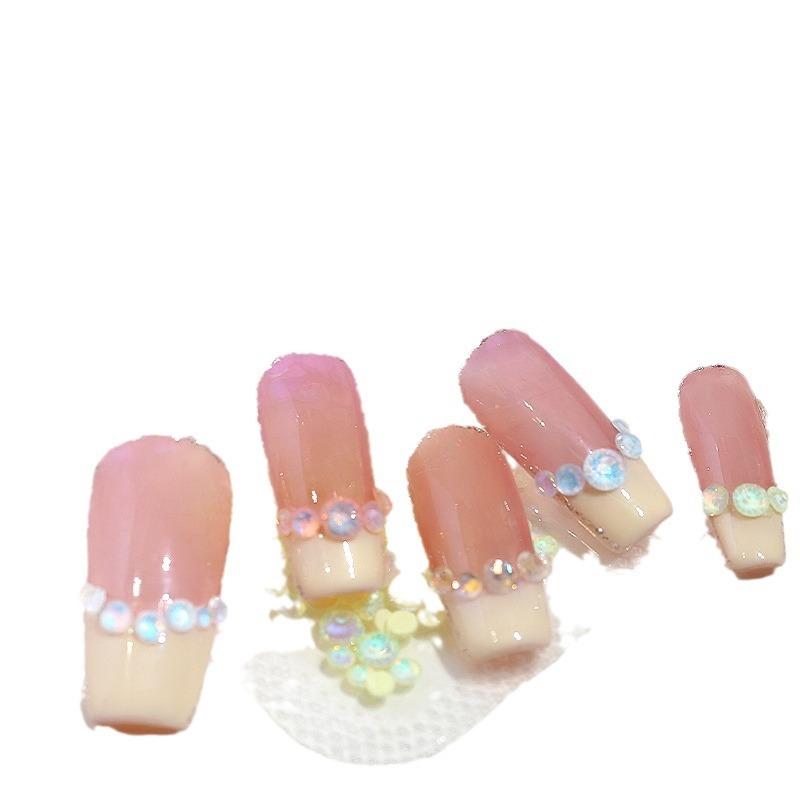 Размер смешанного кристалла мокко протеиновый сверло для ногтей украшение с плоским дном круглый стеклянный нейл-арт безделушка