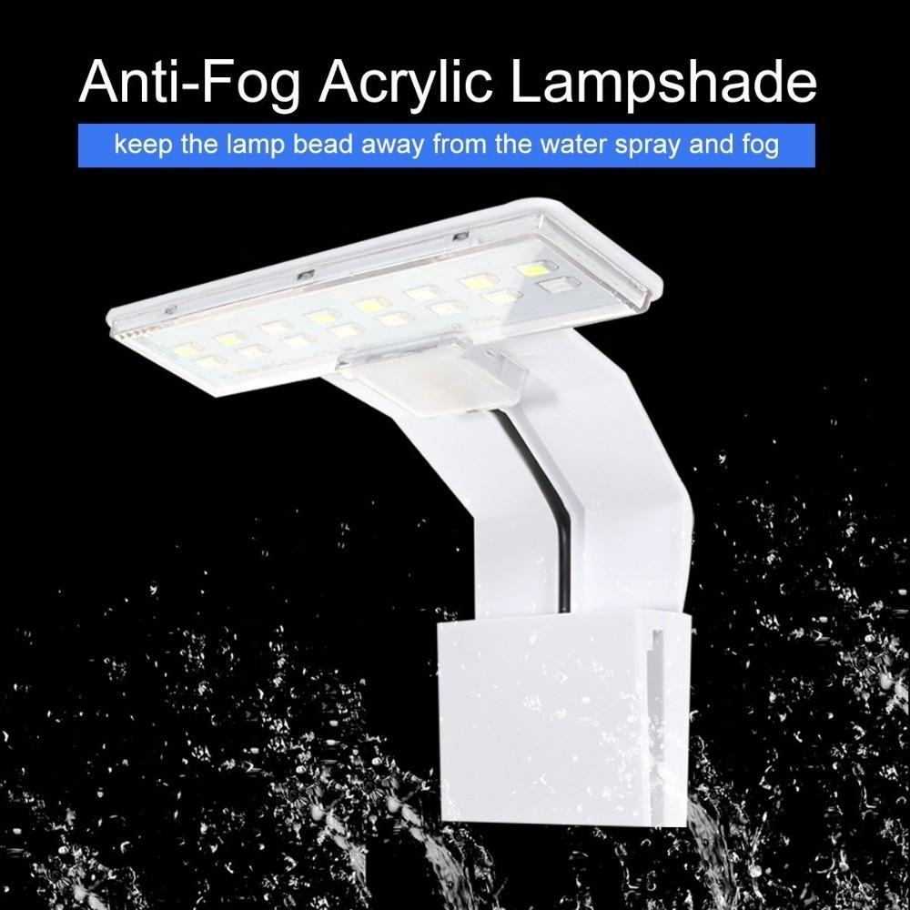 Водонепроницаемый светодиодный светильник для аквариума, супертонкий светильник-клипса, ландшафтные лампы, украшение для аквариума