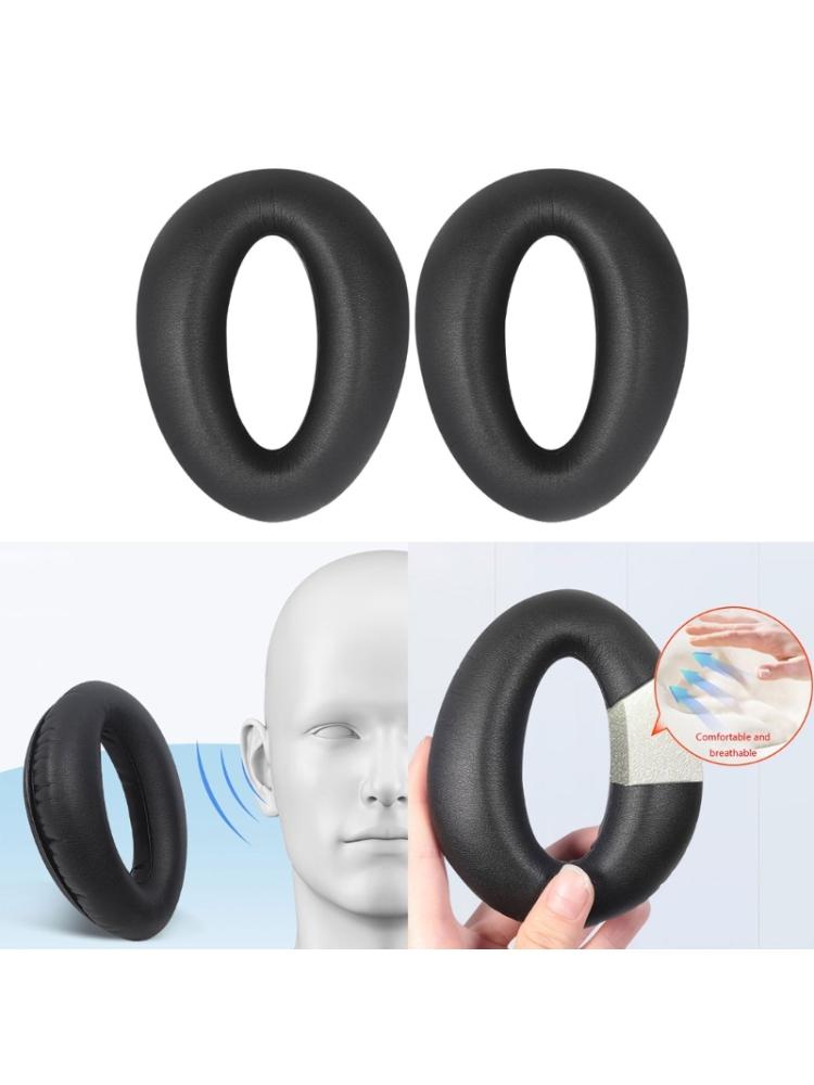 1 Pair Replacement Ear Pads Cushion Cups Headband Cushion Ear Cover Earpads For u3 ANR Aviation Headsets Headphones