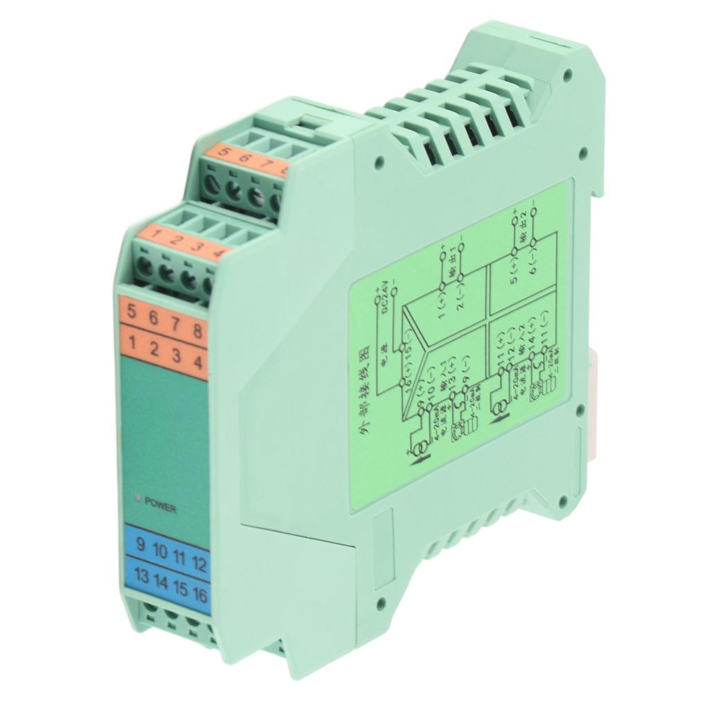 Изолятор сигнала тока 2 в 2 выхода передатчик сигнала DC 4‑20 мА DC 24 В для управления ПЛК