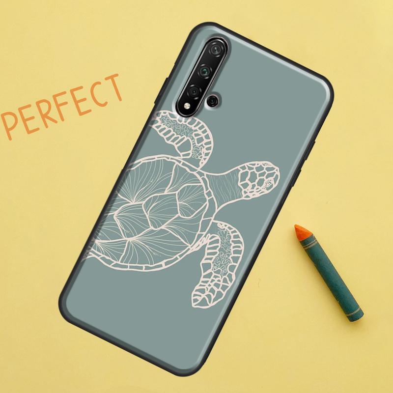 Чехол с морской черепахой для Huawei Nova 10 9 SE 11 Pro 12i 11i 8i Y60 Y70 Y90 Y61 Y91 Y72 Y73 P20 P40 P30 Lite