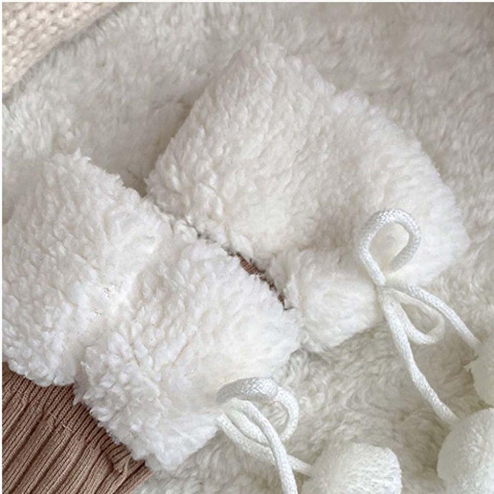 Long Tube Sock Plush Hosiery Autumn&Winter Bow Socks Fashion Design Lamb Wool Stocking  Women