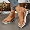 Модная женская обувь 2025 уличные шлепанцы с открытым носком женские шлепанцы на платформе повседневные шлепанцы женские с бантом на танкетке сандалии больших размеров zapatos