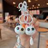 Cute Big Eye Cat Head Keychain Exquisite Anti-Loss Cat Head Pendant Creative High Quality 3D Cartoon Keyring Couple