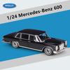 CUVJF1 WELLY 1:24 Mercedes-Benz 600 Alloy Car Model Diecasts Metal Classic Retro Old Car Model Simulation Collection Childrens Toy Gift