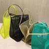 Summer Ins Transparent Mesh Shoulder Bag Women Lightweight All-Match Large Capacity Shopping Beach Net Bags MIT