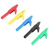 P2007 5Pcs Fully Insulated Plug In Alligator Clips 15A 300V for 4mm Banana Plug