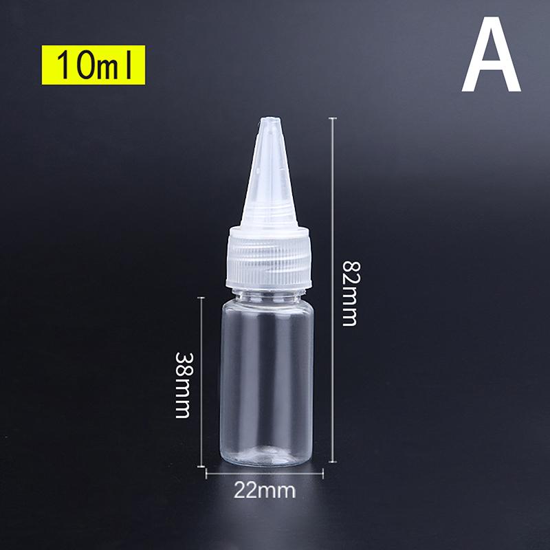 10-200Ml Plastic Squeeze Dropper Bottle With Screw Cap Transparent Eyes Liquid Ink Oil Dropper Bottles Paint Pigment Container