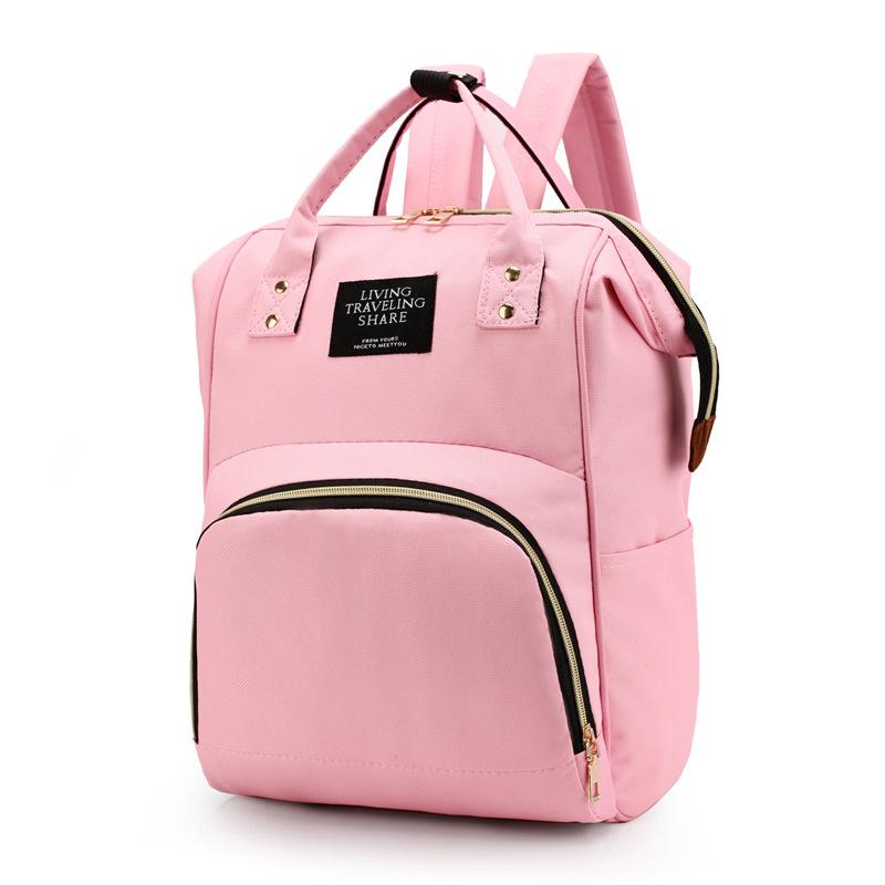 Large Capacity Canvas Mummy Bag Multifunctional Baby Bottle Thermal Insulation Travel Storage Bag Fashion Mummy Bag Hanging Bag
