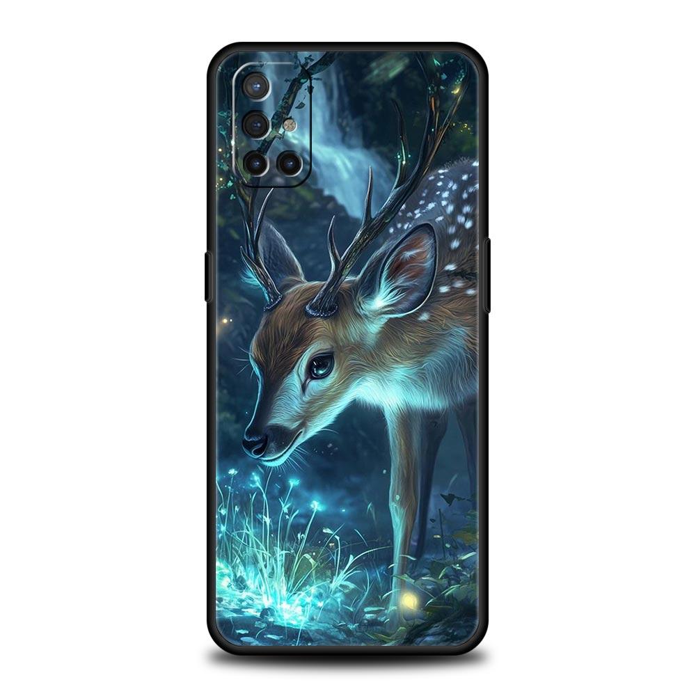 Phone Case For Oneplus 13R 13 12 10T 11 R10 Nord N100 N200 N10 9 9R CE 2 3 Z Pro Lite 5G Soft TPU Cover Cartoon Animal Deer Bags