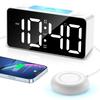 7 Inches Loud Alarm Clock for Heavy Sleepers Vibrating Alarm Clock with Bed Shaker for Deaf and Hard of HearingSnooze
