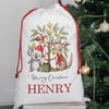 Personalised Santa Sack Christmas Keepsake Aussie Animals Larg Drawstring Bag Traditional Sack Christmas Gift Holiday Presents