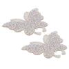 Crystal Butterfly Sticker Shiny Adhesive Hot Rhinestone for Decoration Clothing Automobile ComputerAB Color