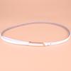 Genuine Leather Slim Waist Belt For Women With Metal Clasp Suitable For Business And Everyday Outfits