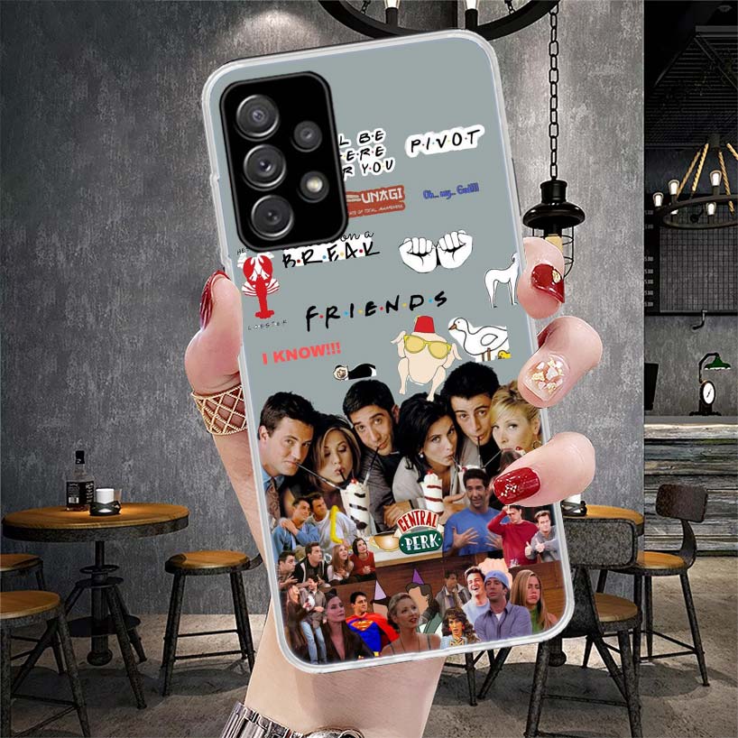 Friends Tv Show Funny Family Soft Phone Case For Samsung Galaxy A12 A22 A32 A52 A72 A02S A51 A50S A71 A70 A31 A20S Note 20 Ultra
