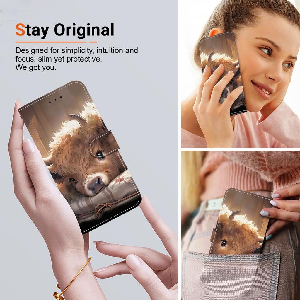 Чехол-книжка из искусственной кожи ручной работы для Samsung Galaxy A13 5G (SM-A136U/A136W/A136B)- Противоскользящий ударопрочный чехол с ремешком на запястье и дизайнами в виде сердец/роз и кошек