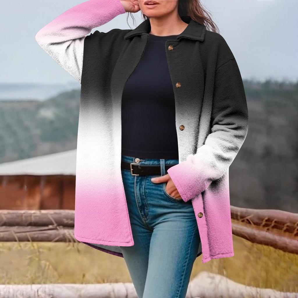 Женская вельветовая модная повседневная куртка с длинным рукавом на пуговицах