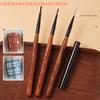 DIY Nail Art Liner Brush Set French Plaid Grid Pattern Drawing Pen for UV Gel Extension Painting - Nail Art Brushes Supplies