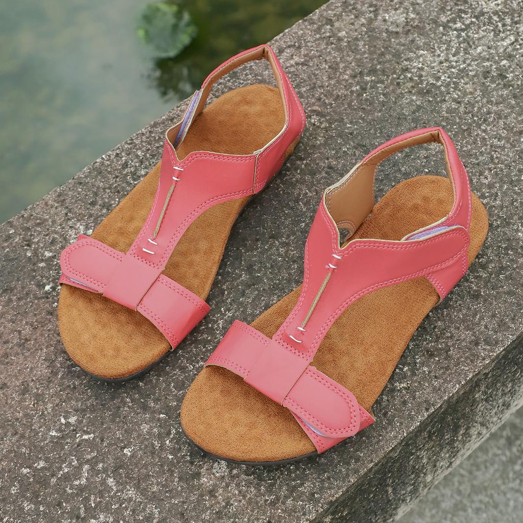 Fashion 2025 Summer New Women's Flat Sandals Trend Casual Comfortable Soles Beach Women's Shoes Simple Roman Sandals Sandalias De Mujer