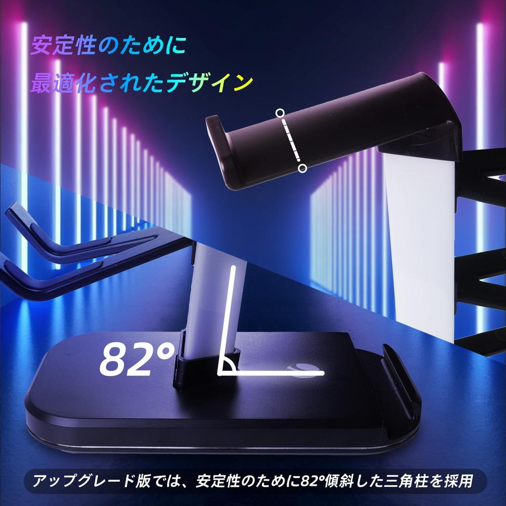 VCOM Игровая подставка для наушников-контроллера с RGB 10 Держателей для гарнитур и 4 Включает USB и Зарядку Настольное Многофункциональное Хранилище Устойчивое Легкое Черное