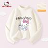 Hello Kitty Girls' Fleece-Lined Base Layer Shirt, Children's Long-Sleeve T-Shirt, Thermal Top in Pink, Stylish Inner Wear