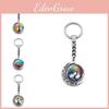 Красочный брелок-подвеска Дерево Жизни, двусторонний вращающийся лунный шарм