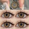 FUNSACHY 2 шт. Зеленые контактные линзы Натуральная красота Высококачественные цветные линзы Красота Косметика Макияж Ученики Глазные линзы Ежегодно