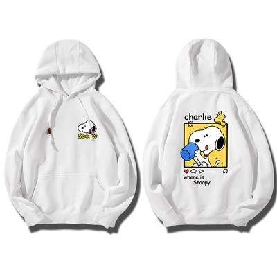 Снупи Мультяшная Женская Толстовка с Капюшоном Парный Наряд Новая Я Спортивная Куртка Женская Толстовка Пуловер с Капюшоном Тренд