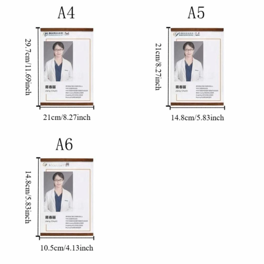 Rectangle Magnetic Wall Mounted Frame Reusable Display Board Acrylic Sign Holder  Retail Store